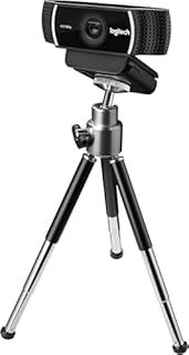 Logitech Webcam C922 Pro Stream, HD 1080p / 30fps ou HD 720p / 60fps Hyperfast, Audio stéréo, Correction de la lumière HD, Autofocus, pour Youtube, Twitch, XSplit, PC/Mac/Laptop/Macbook/Tablet