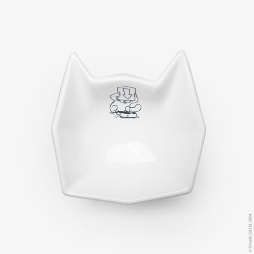 Comedouro Elevado Alto Ergonômico para gatos GEO - Simon's Cat (The Boss Azul)