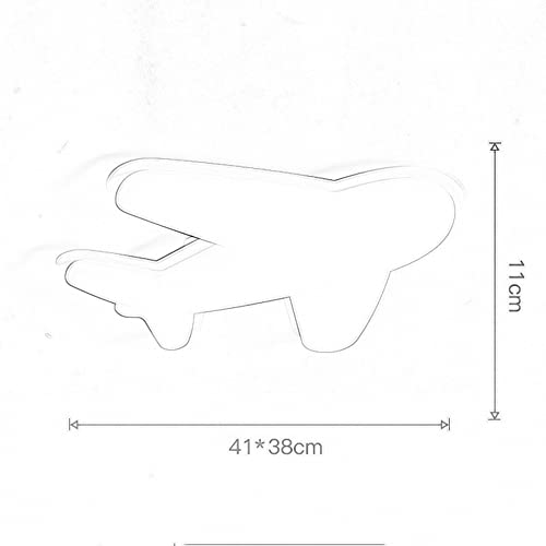 Plafonnier acrylique et métal design avion à intensité variable 40W