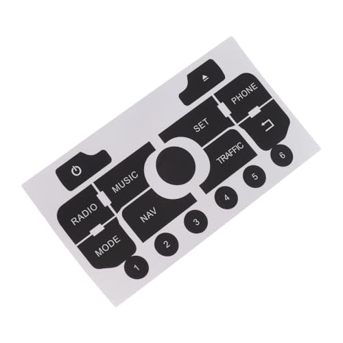 Car Interior Decoration for Peugeot for 308 3008 Button Sticker On Your Nav Radio Button Sticker