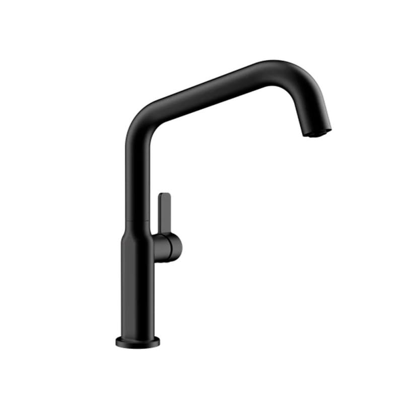 TEKA Grifo Cocina Monomando, Caño Alto Giratorio 360, Aireador Antical Caudal Limitado a 5 l/min Latiguillos Flexibles de 3/8”, Easy Fix OVAL 914