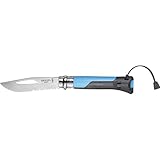 Opinel Unisex-Adult Nr.8 Outdoor Messer, Blau, 19.2