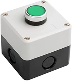 Momentary Push Button Switch Station Box, 1 NO+1NC, ABS One Push Button Control Switch