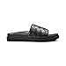 Karl Lagerfeld Paris Men's Leather Slide Sandal, Black, 7