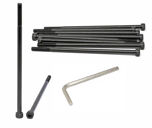 iexcell 10�� M5 x 120mm �����˂��R�s�b�` 0.8mm �����| 12.9�O���[�h �Z�p���t���w�b�h�L���b�v�˂��{���g�L�b�g ���_���d�グ