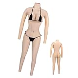 Adima Traje de Cuerpo de Silicona Realista para Mujer con Brazos y pies, Formas de Pecho Talla F/G para crossdressers y Drag Queens,Nude,G Cup