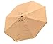 BELLRINO Replacement Umbrella Canopy for 10ft 8 Ribs Tan/Light Coffee (Canopy Only)