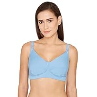 Zivame Women's Cotton Classic Bra (ZI10RT_Blue_32DD)