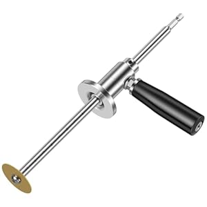 Pipe Inside Cutter for PVC Pipe with 1PC Diamond Grit Cutting Wheel and 1/4″ Hex Shank, 7 Inch Adjustable Cutting Depth Stainless Steel Plumbing Cutter Tool Fit for 1-1/2 Inch to 8 Inch Cut