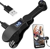 Justifger Smart Auto Clicker for Phone, Ray Mapping Non-Contact Tapper, Digital Display, Multi-Position Adjustable, Super Silent
