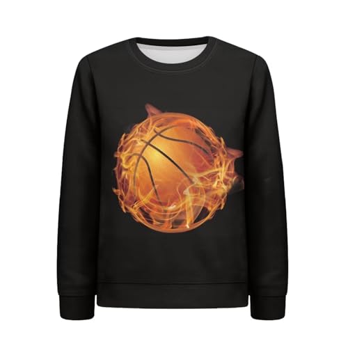 Sprowallo Kids Casual Cute Sweatshirt Long Sleeve Outwear Novelty Sweater for Girls Boys Crewneck Hoodie Age for 6-16 Years4