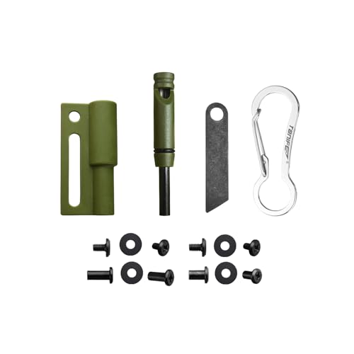 TONIFE Ferro Rod,Fire Starter Survival Tool,Fire Starting Kit,Suitable for Hiking,Camping,Outdoor Survival,Outdoor Survival Companion MT4202 (Plastic-Green) - image 1