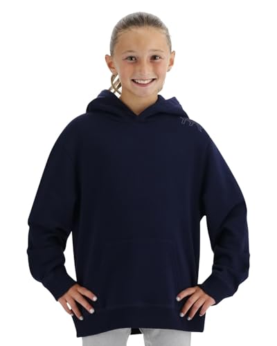 Sweat à capuche unisexe TYR Bleu marine YS confortable