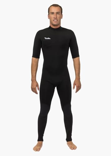 7 Seas 2-2 Short Sleeve Full Back Zip Wetsuit Black MS