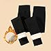 Fleece-Lined Leggings for Women High Waisted Tummy Control Yoga Pants Butt Lifting Compression Buttery Soft Warm Tights for Women Winter Thick Gym Legging that Look Like Tights Thermal Winter Outfits