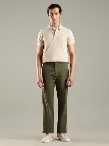 Image of Solid Slim Fit Cotton Polo T-Shirt