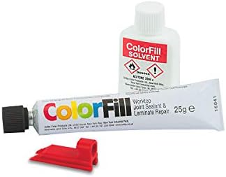 ColorFill Worktop Joint Sealant/Repairer and Solvent - Mid Oak (CF056)