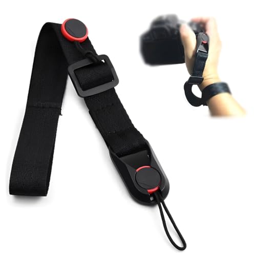 COYUN 1 pcs Dragonne pour Appareil Photo avec Boucle à Détachement Rapide, Appareil Photo Ajustable Dragonne Poignet, Dragonne Poignet, Sangle en Corde Nylon Compatible avec Appareils Photo DSLR