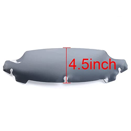 Image of Smoke 4.5 inch Wave Windshield Windscreen Wind Splitter Compatible for 2014-2022 Harley Davidson Touring Electra Glide Street Glide 2015 2016 2017 2018 2019 2020 2021 2022