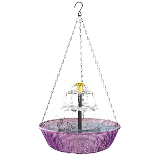 Source d'eau extérieure à cascade solaire avec fixation suspendue stable - 2