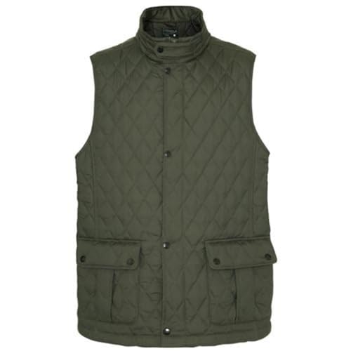Champion Mens Country Estate Ashby Diamond Quilt BodyWarmer - Olive - XX-Large