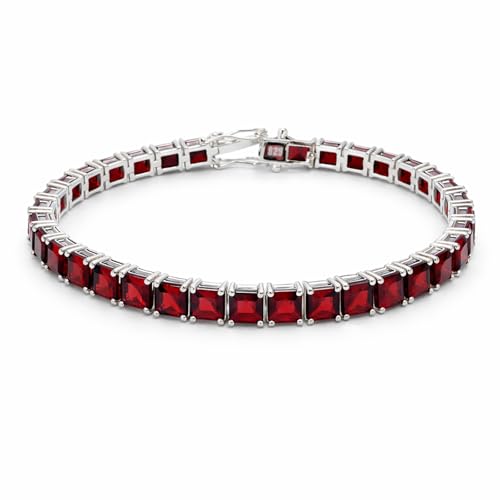 Designer tennis bracelet for women & men genuine Mozambique Garnet