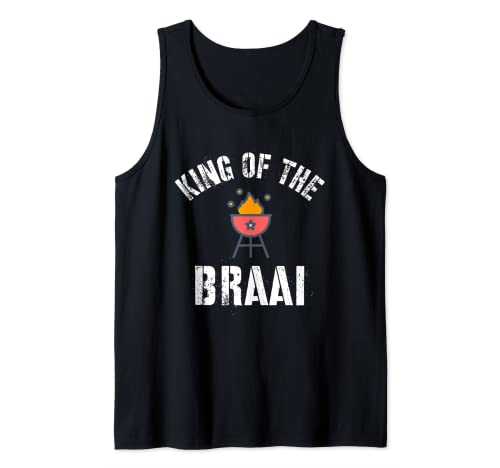 Rey de la barbacoa braai, ex pat sudafricano Camiseta sin Mangas