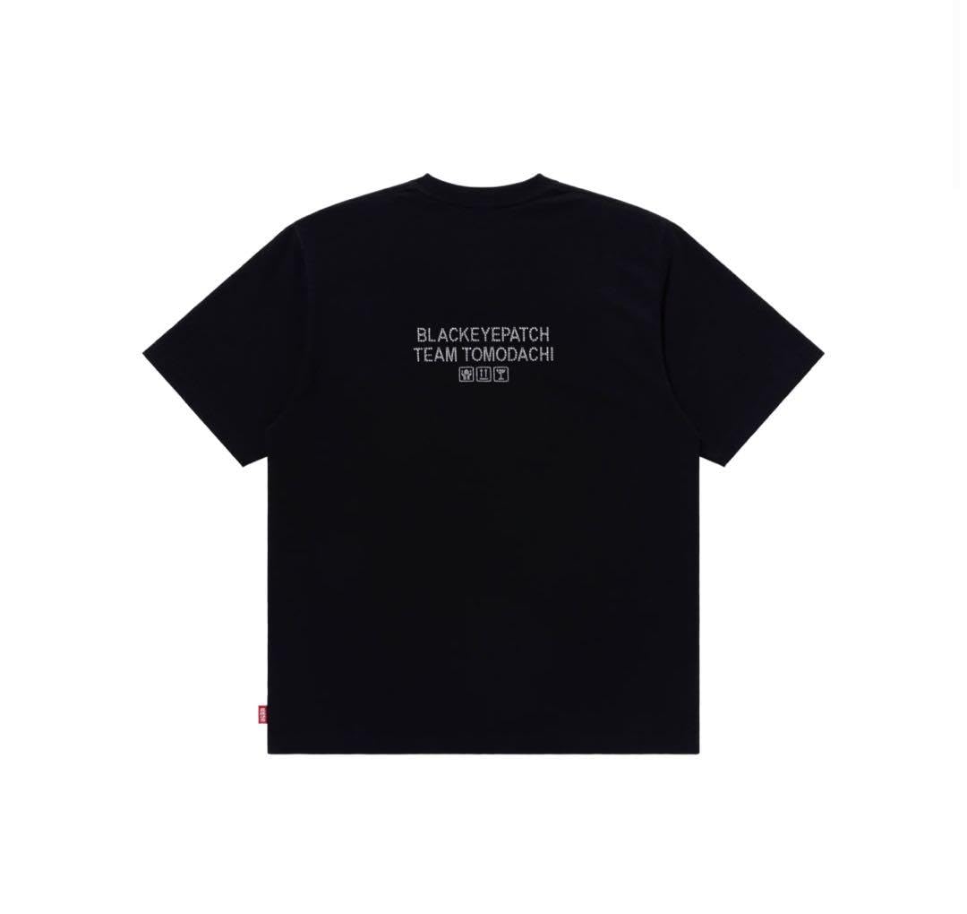 Amazon.co.jp: 値引不可TEAM TOMODACHI RHINESTONE TEE BLAC : おもちゃ
