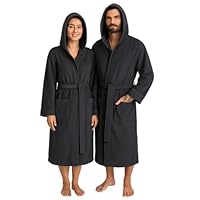 BOSKIMO Badjas, uniseks, 100% katoen, Oeko-Tex, badjas voor dames en heren, Amerikaanse badstof, 420 g/m², zacht en zeer absorberend, otter, XL