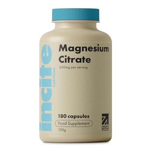 Incite Nutrition Magnesium Citrate Capsules 650mg