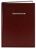 BookFactory Construction Daily Activity Log Book / 365 Day Construction LogBook (384 Pages - 8 7/8
