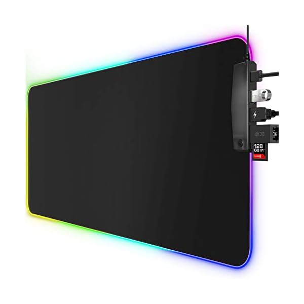 Alfombrilla-Raton-Gaming-Alfombrilla-Gaming-RGB-Grande-XXL-con-4-Puertos-USB-14-Modos-de-Luz-Base-de-Goma-Alfombrilla-Raton-de-LED-Extendida-y-Plana-para-Velocidad-y-Control-800-x-300x5mm Alfombrilla-Raton-Gaming-Alfombrilla-Gaming-RGB-Grande-XXL-con-4-Puertos-USB-14-Modos-de-Luz-Base-de-Goma-Alfombrilla-Raton-de-LED-Extendida-y-Plana-para-Velocidad-y-Control-800-x-300x5mm