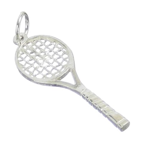 Tennis Racket Sterling Silver Charm .925 Cover