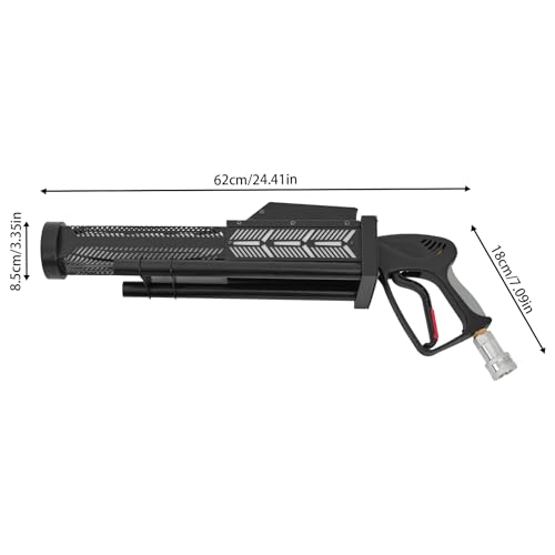 Máquina de humo portátil con luces LED - Cañón criogénico portátil para efectos especiales en escenario, club y concierto, 50 W, incluye manguera negra de 9,84 pies miniatura 3