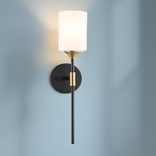 Image of SINOMAN Wall Light for Living Room Modern /Wall Lamps for Bedroom /for Living Room /Wall Lights for Home Decoration /Bedside Wall lamp (Black Gold, with Bulb)