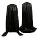 galeeup Black Cape Men No Hood Hero Robe Adult Cosplay Knight Cloak Capes Full Length Halloween Party Costume (Black, Large)