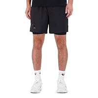 Canterbury Men's Vapodri 7" Tempo 2-in-1 Short, Jet Black, S