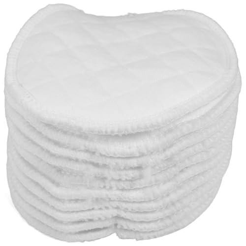ORFOFE Discos Absorbentes Reutilizables para Lactancia Materna 20 Unidades Algodón Blanco 11 CM Lavables y Transpirables para Control de Fugas y Cuidado Posparto Diario