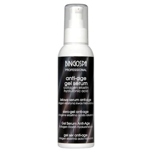 Sérum de gel antiedad con colágeno, elastina, ácido hialurónico, 150 g BINGOSPA