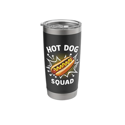 Hot Dogs Squad Funny Grill BBQ Cookout Humor Stainless Steel Insulated Tumbler