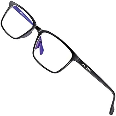 ATTCL Unisex Blue Light Blocking Glasses Men Women Rectangular Computer Gaming Glasses BL5577 Black Cover