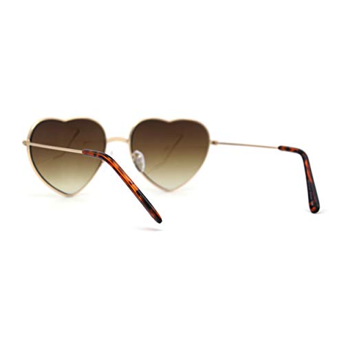 Metal Frame Heart Shape Sunglasses4