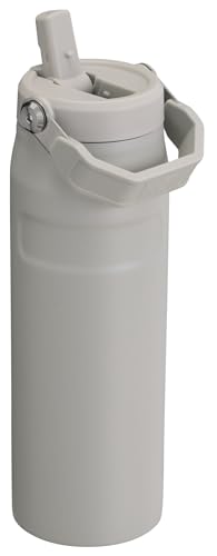 Image of Stanley IceFlow Flip Straw 2.0 Water Bottle 24 OZ | Built-In Straw with Larger Opening | Lightweight & Leak-Resistant | Insulated Stainless Steel | BPA-Free | Ash