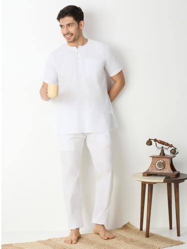Image of Rajubhai Hargovindas Mens Casual Cotton Straight Kurta