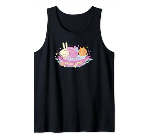 Peppa Pig Halloween débardeur graphique vêtement thématique enfant motif Ghoul Gang