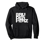 Bestes Geschenk für deinen Bruder. BRUDERHERZ Pullover Hoodie