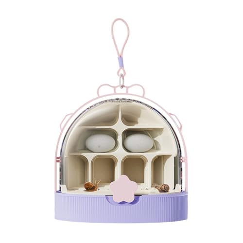 子供のためのワームファーム、カイコの繁殖箱 - 脱出防止換気安全な透明なクリッターキーパー | 裏庭の狩猟と科学の教室プロジェクトのための教育爬虫類の生息地