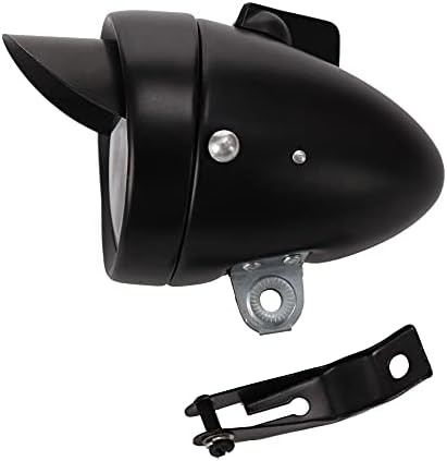 Bike Front Light LED Vintage 1LED Bicycle Headlight Taillight Super Bright High Lumens Electroplate Surface Treatment with Mounting Bracket Powered by AAA Battery(Not Included) Bike Accessory…