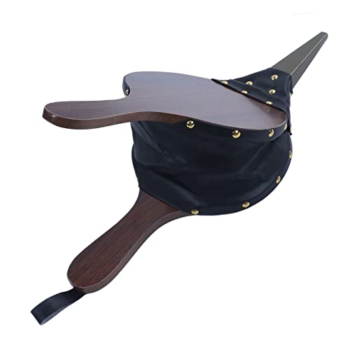 Fireplace Bellows, 15.7 X 6.9In Composite Wood Heat Resistant Leather Hand Bellow Easy Storage And Hanging Wood Fireplace Bellows Large Wood Air Blower For Outdoor Camping Bbq Fire Tools Accessories #TOP5