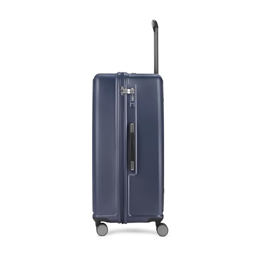 Image of Skybags Plastic Spinner Trunk Check-in Trolley Bag, 78cm | Large Hardsided Luggage with Smooth 8-Wheel & TSA Lock | Suitcase for Travel | 5-Year International Warranty (Navy)